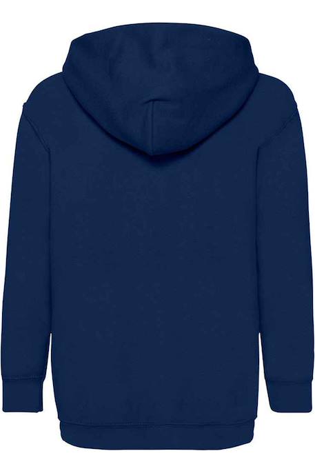 Sweat à capuche enfant coton classic Bleu marine+Bleu marine sombre+Bleu roi+Noir+Rose clair+Rouge 2 - vertbaudet enfant 
