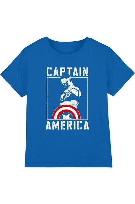 T-shirt coton Bleu roi 1 - vertbaudet enfant 