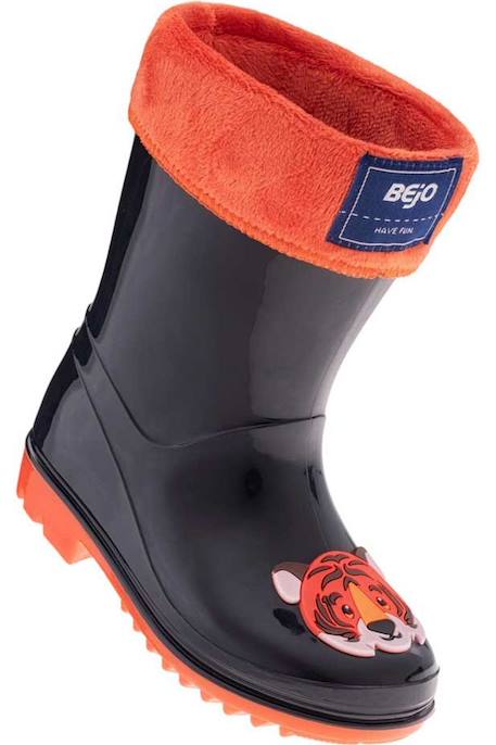 Bottes de pluie  frise Saphir foncé / orange 5 - vertbaudet enfant 