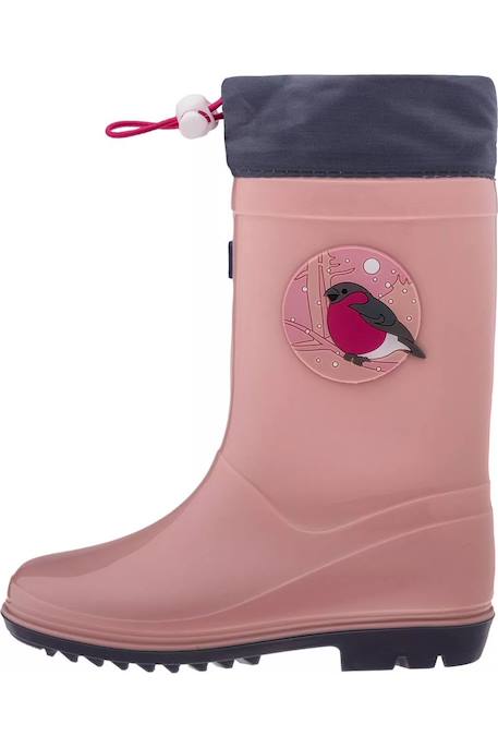 Bottes de pluie motif/style oiseau  kai Rose argenté / gris 2 - vertbaudet enfant 
