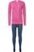 Ensemble sous-vêtements thermiques fille grar ii Bleu foncé / chèvrefeuille+Framboise 1 - vertbaudet enfant 