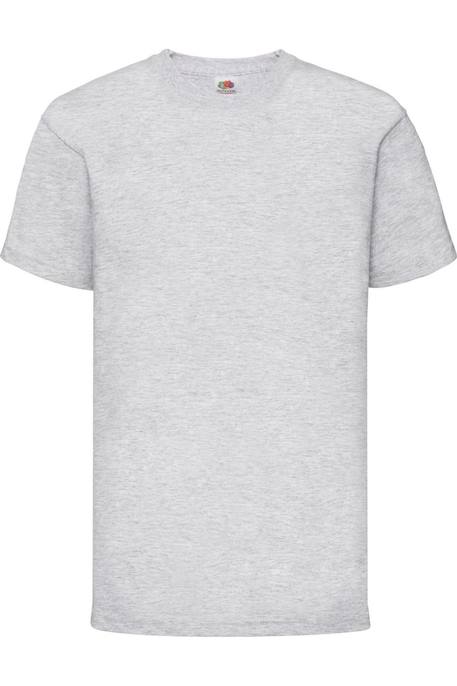 T-shirt coton valueweight Gris chiné 1 - vertbaudet enfant 