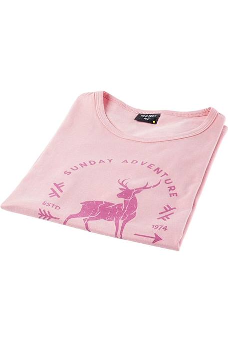 T-shirt coton nina Rose argenté 3 - vertbaudet enfant 
