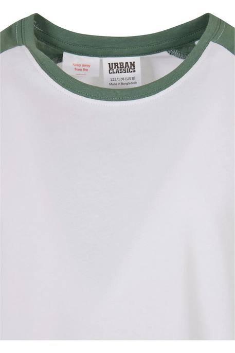 T-shirt synthétique Blanc / vert sauge 3 - vertbaudet enfant 