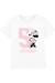 T-shirt 5ème anniversaire motif minnie mouse coton disney Blanc 1 - vertbaudet enfant 