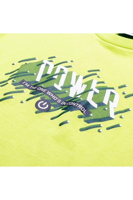 T-shirt coton power Vert citron 3 - vertbaudet enfant 