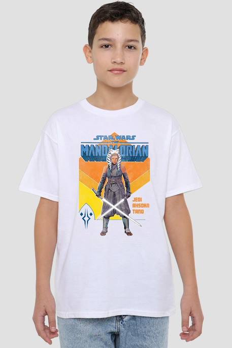 T-shirt motif ahsoka coton star wars jedi Blanc 3 - vertbaudet enfant 