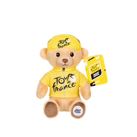 Peluche - peluche officielle ours tour de france - maillot et casquette vainqueur étape jaune - 15 cm Jaune 1 - vertbaudet enfant 