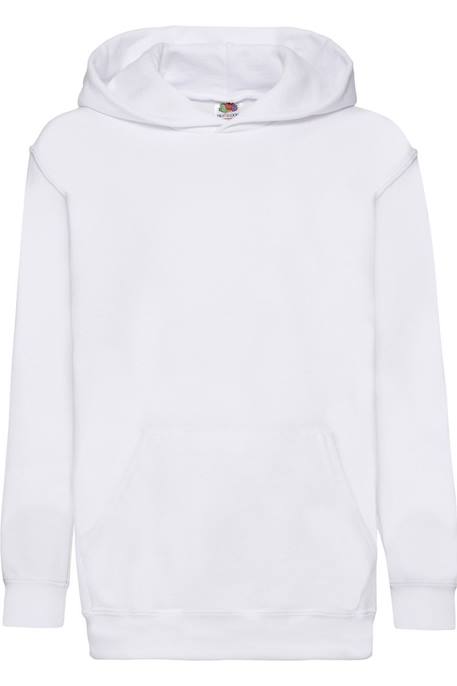 Sweat à capuche classic coton 260 Azur+Blanc+Bleu roi+Gris chiné+Rose clair+Tournesol+Vert kelly 4 - vertbaudet enfant 