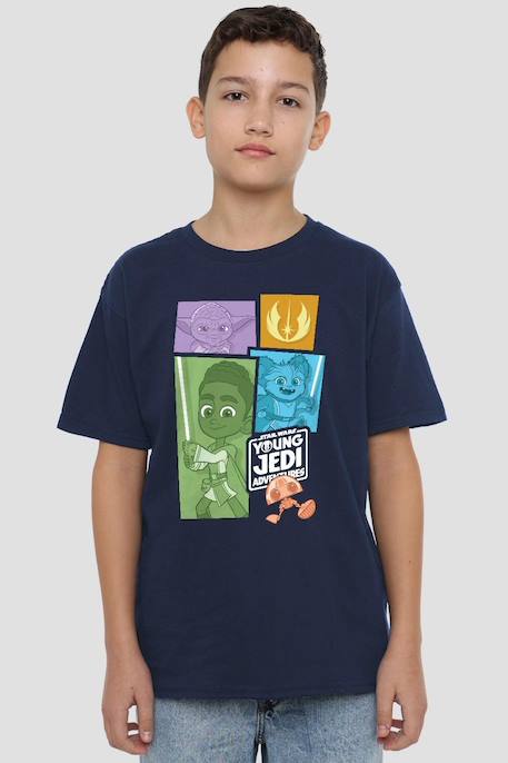 T-shirt coton star wars young jedi adventure Bleu marine 4 - vertbaudet enfant 