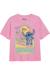 T-shirt coton surf club Rose clair 1 - vertbaudet enfant 