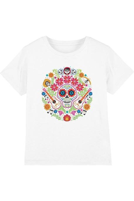 T-shirt coton day of the dead Blanc 1 - vertbaudet enfant 