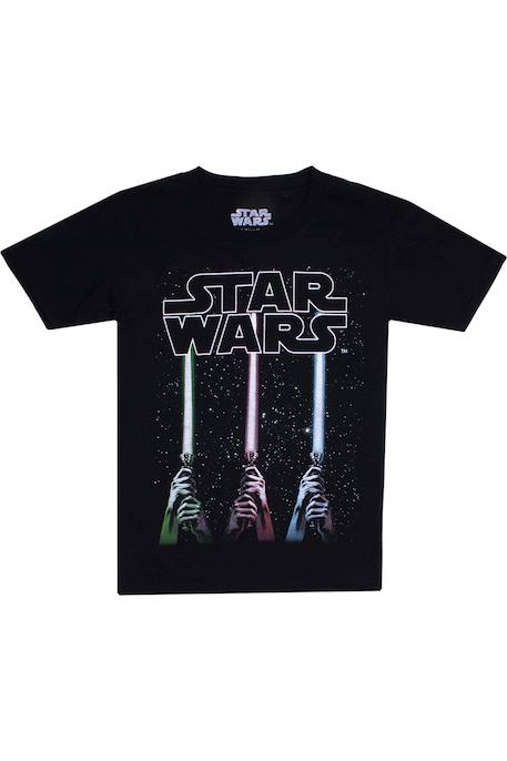 T-shirt motif sabre laser coton star wars Noir 1 - vertbaudet enfant 