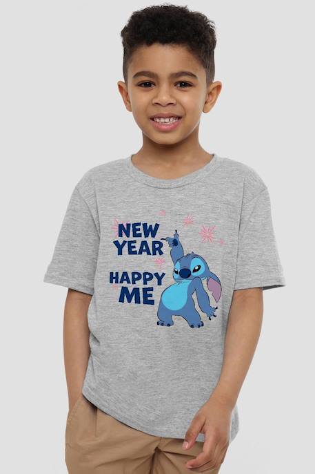 T-shirt coton new year, happy me Gris chiné 4 - vertbaudet enfant 