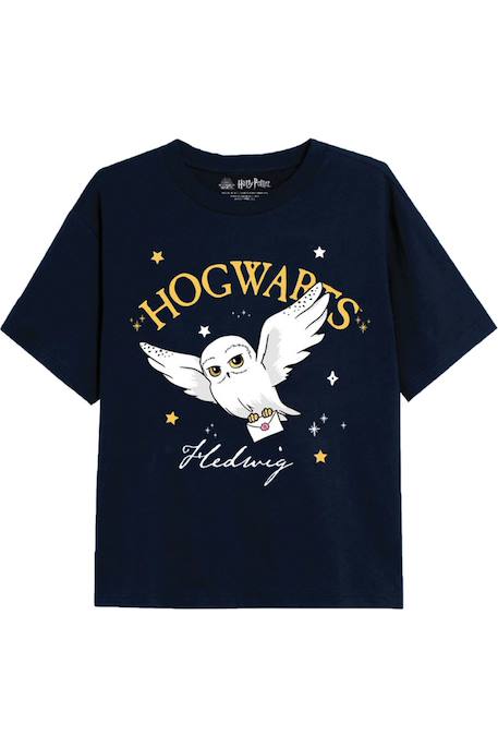 Fille-T-shirt motif hedwige coton harry potter