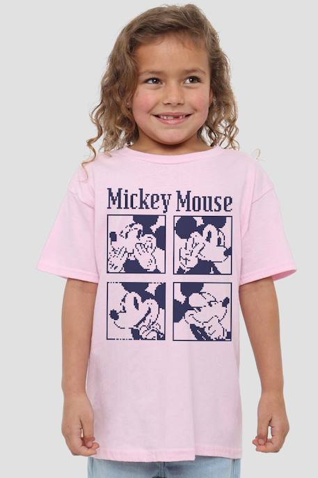 T-shirt motif mickey mouse pixelisé coton disney Rose 3 - vertbaudet enfant 
