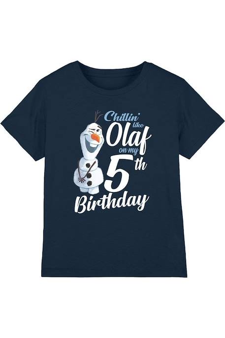 Garçon-T-shirt olaf coton la reine des neiges chillin like olaf