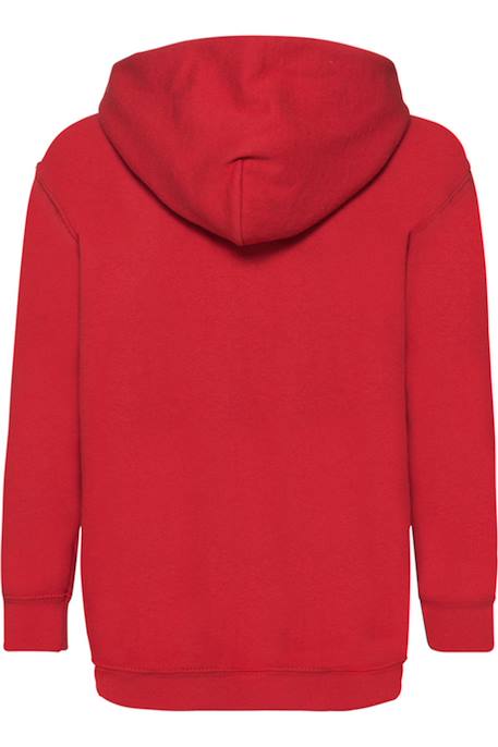 Sweat à capuche coton Blanc+Bleu marine sombre+Bleu roi+Gris chiné+Noir+Rouge 17 - vertbaudet enfant 