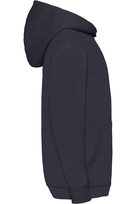 Sweat à capuche coton Blanc+Bleu marine sombre+Bleu roi+Gris chiné+Noir+Rouge 6 - vertbaudet enfant 