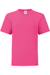 T-shirt coton peigné et filé à l'anneau iconic Fuchsia+Lavande clair+Rose pâle 1 - vertbaudet enfant 