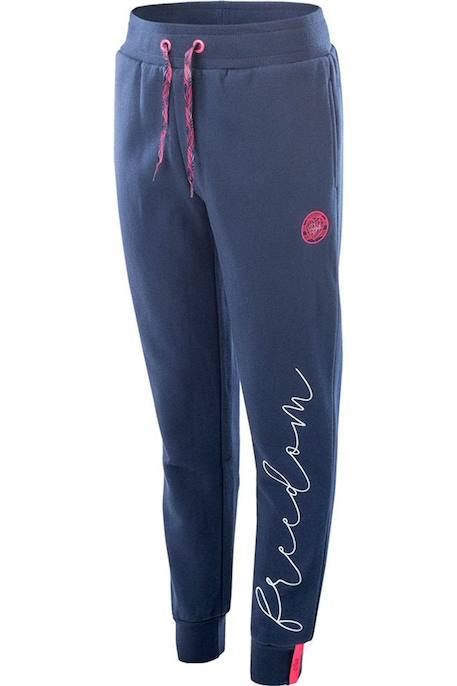 Pantalon de jogging coton lania Bleu foncé+Framboise 3 - vertbaudet enfant 
