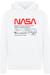 Sweat à capuche coton nasa Blanc+Noir 1 - vertbaudet enfant 
