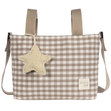 Sac à poussette crossbody caetana sand Beige+Vert 1 - vertbaudet enfant 