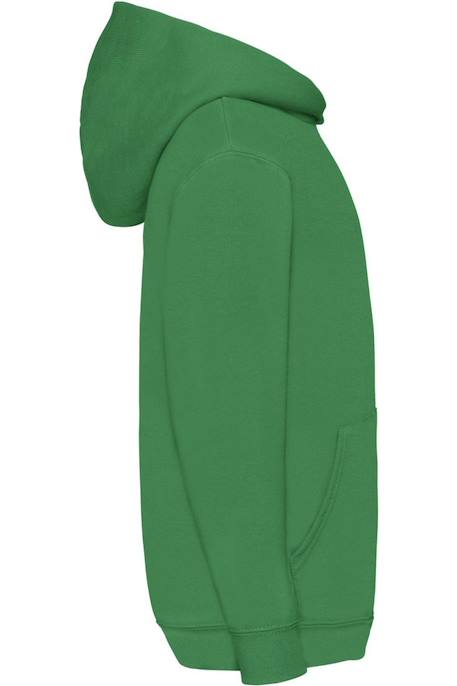 Sweat à capuche classic coton 260 Azur+Blanc+Bleu roi+Gris chiné+Rose clair+Tournesol+Vert kelly 21 - vertbaudet enfant 