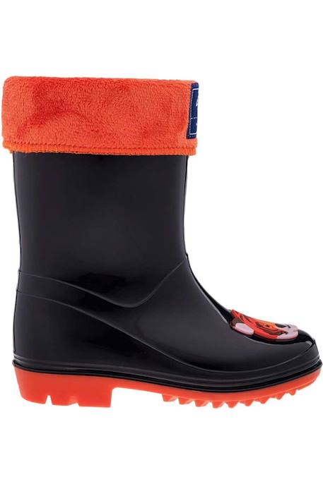 Bottes de pluie  frise Saphir foncé / orange 3 - vertbaudet enfant 