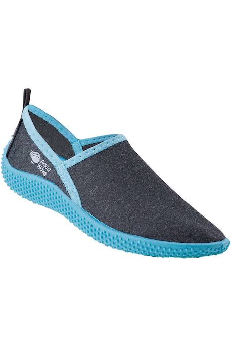 Chaussures aquatiques  bargi Gris foncé chiné / bleu atoll+Gris foncé chiné / rouge 1 - vertbaudet enfant 