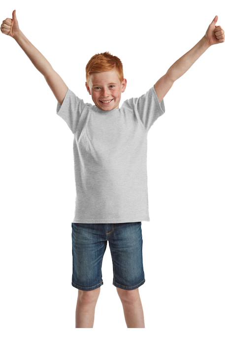 T-shirt coton iconic Gris chiné+Violet chiné 1 - vertbaudet enfant 