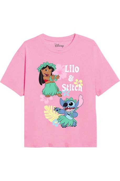 T-shirt manches courtes coton hula Rose clair 1 - vertbaudet enfant 
