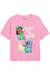 T-shirt manches courtes coton hula Rose clair 1 - vertbaudet enfant 
