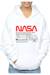 Sweat à capuche coton nasa Blanc+Noir 4 - vertbaudet enfant 