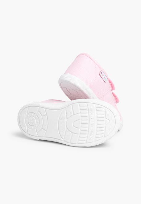 Baskets en toile avec scratchs pour enfant Rose 3 - vertbaudet enfant 