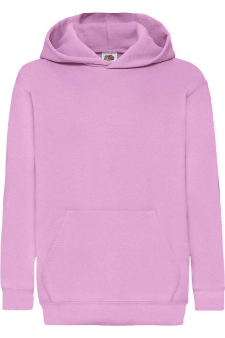 Sweat à capuche classic coton 260 Azur+Blanc+Bleu roi+Gris chiné+Rose clair+Tournesol+Vert kelly 13 - vertbaudet enfant 