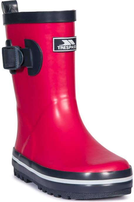 Bottes de pluie enfant trumpet Bleu marine+Rose foncé 6 - vertbaudet enfant 