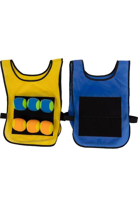 Ballon de dodgeball  quickdodge Jaune / bleu 1 - vertbaudet enfant 