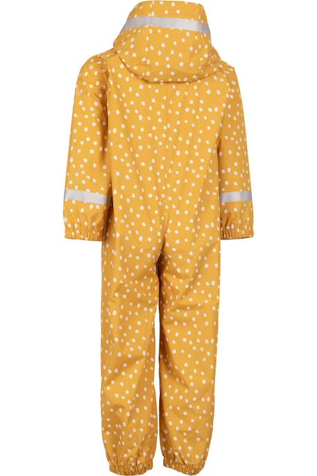 Combinaison de pluie  pvc coating showery Jaune foncé 2 - vertbaudet enfant 