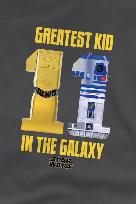 T-shirt motifs c-3po et r2-d2 coton star wars greatest kid Charbon 2 - vertbaudet enfant 