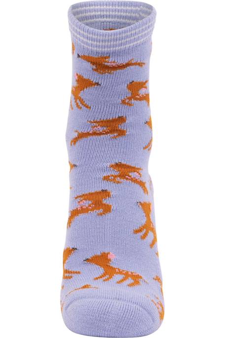 Chaussettes  wildlife Bleu glacier+Bleu marine 2 - vertbaudet enfant 