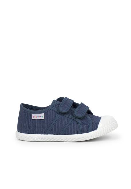 Baskets en toile avec scratchs pour enfant Blanc+Bleu denim+Bleu marine+Gris+Jaune+Sable+Vert fougère 7 - vertbaudet enfant 