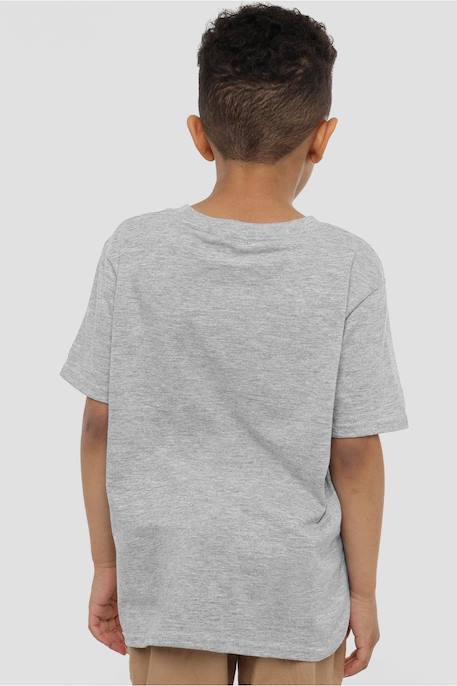 T-shirt motifs mickey mouse et lumières de noël coton disney Gris chiné 4 - vertbaudet enfant 