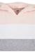 Sweat à capuche coton Rose clair / blanc / gris 4 - vertbaudet enfant 