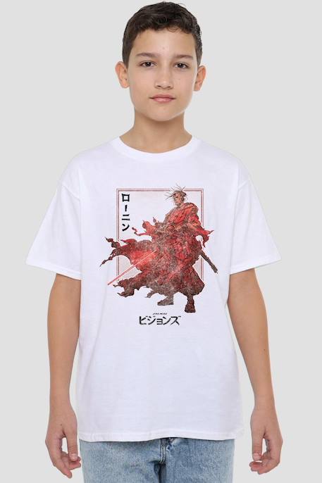 T-shirt coton star wars visions ronin Blanc 3 - vertbaudet enfant 