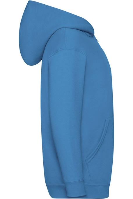 Veste à capuche coton classic Azur+Bleu marine sombre+Bleu roi+Bordeaux+Gris chiné+Noir+Rouge+Vert bouteille 3 - vertbaudet enfant 