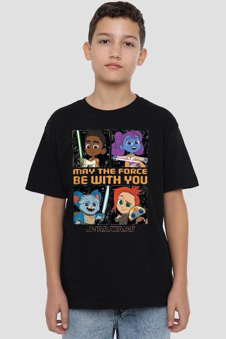 T-shirt coton star wars young jedi adventure among the stars Noir 3 - vertbaudet enfant 