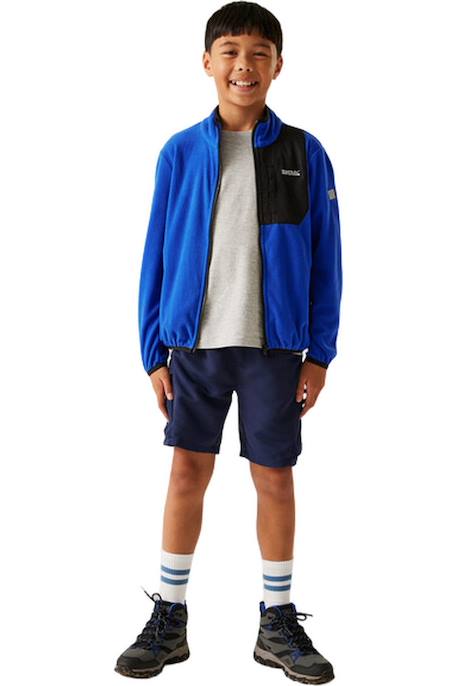 Veste polaire frankie Bleu olympien+Gris orage+Vert néphrite 3 - vertbaudet enfant 