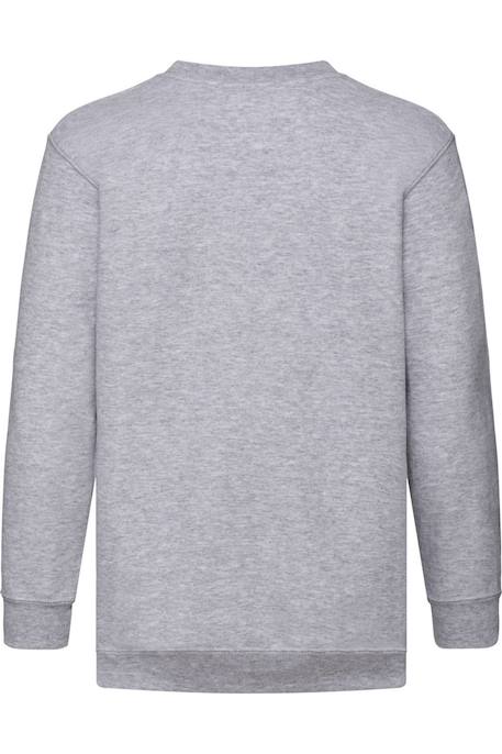 Sweat coton classic Blanc+Gris chiné 5 - vertbaudet enfant 