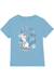 T-shirt coton la reine des neiges up to snow good Bleu ciel 1 - vertbaudet enfant 